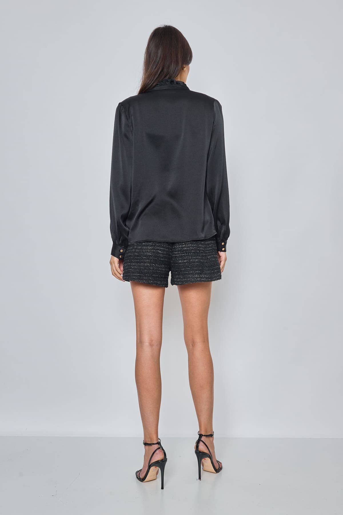 Short Noir en Tweed