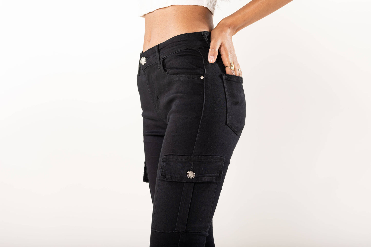 Cargo slim stretch Taille Haute