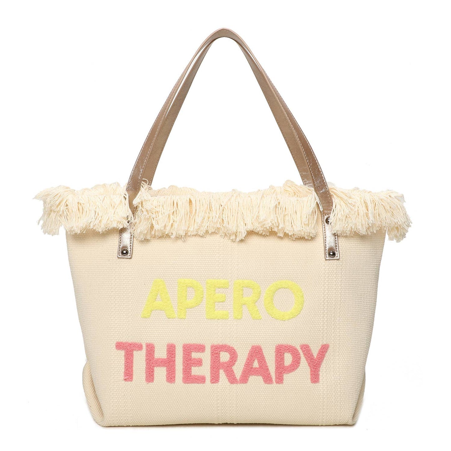 Cabas zippé avec marquage "Apero" parfait pour l'été, plage