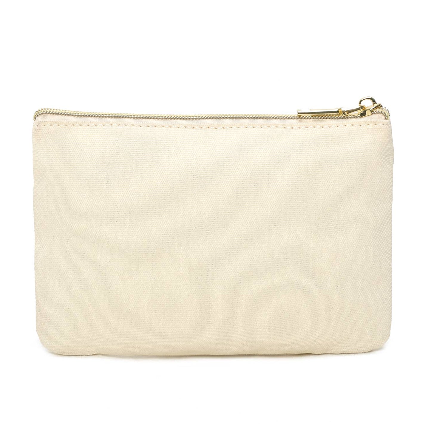 Trousse avec un citron brodé en perles