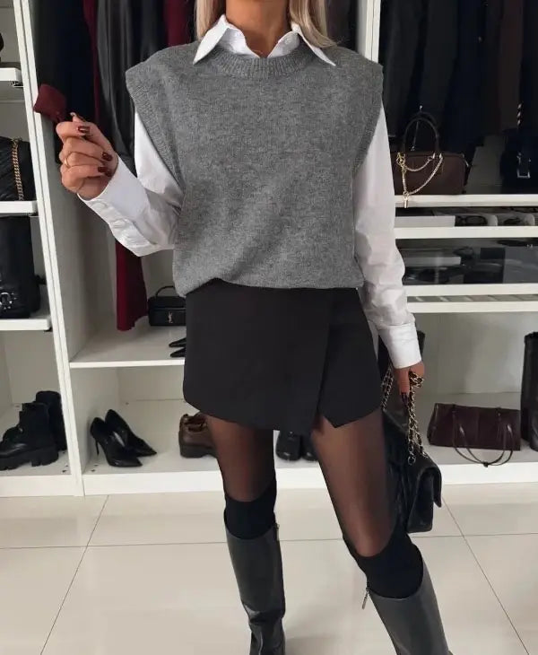 Pull sans manche